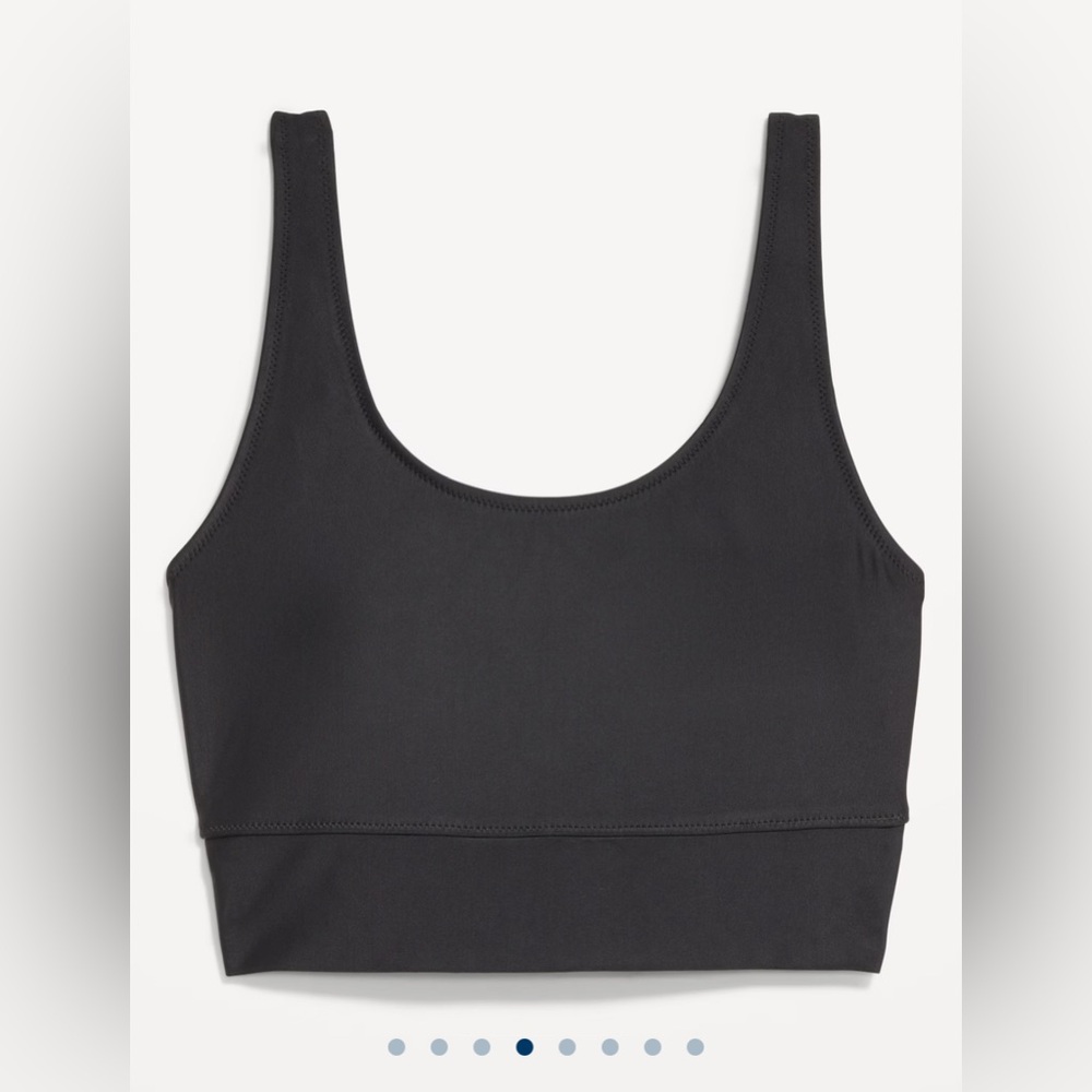 🆕 Old Navy Women’s Matte Longline Scoop Neck Swim Top Wide Strap Black L 12-14 - Picture 4 of 16